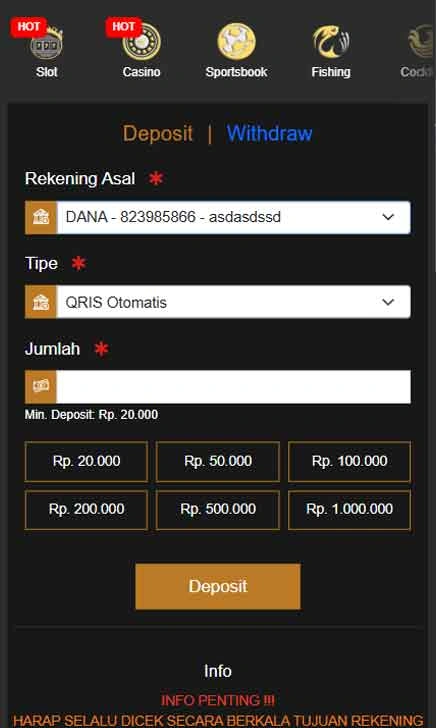 cara deposit Login Slot Freebet 10 ribu